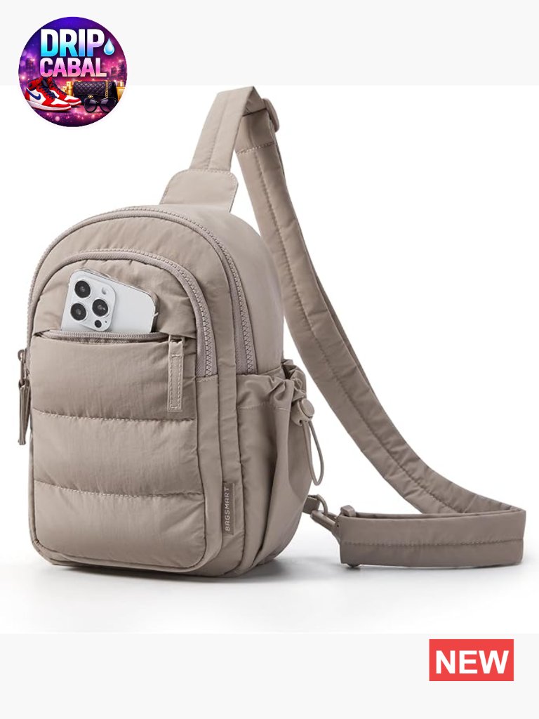Small Sling Bag Puffer Crossbody Hobo Handbag Travel Hiking 5l
